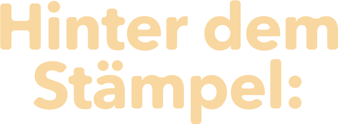 HinterdemStämpel,Schriftzug,Headline,Überschrift,Orange,GrauerBackground,Partner,Vielfalt,Preiswert,stämps,Stempelkarte,digitalstempeln,Bonuskarte,Nfc-Chip