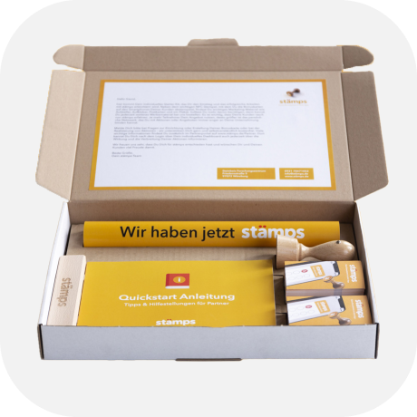 Starterpack,30euro,Printprodukte,Box,Aufkleber,Papier,Banner,Anleitung,Partnerwerden,Teilnehmen,Registrieren,Partnerportal,Online,Internet,Desktop,Kundinnen,Kunden,Bonus,stämps,Stempelkarte,digitalstempeln,Bonuskarte,Nfc-Chip